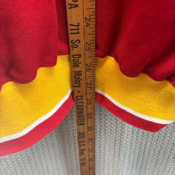 Vtg San Francisco Red Yellow Colorway Sweatshirt Men XXL Embroidered Big Letters - Picture 9 of 9